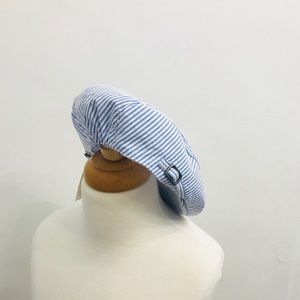 Janie And Jack Boys Cap Blue And White Seersucker
